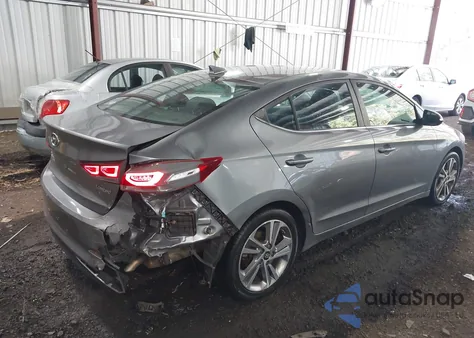 2018 Hyundai Elantra Limited из США, поврежденный, VIN KMHD84LF2JU575403